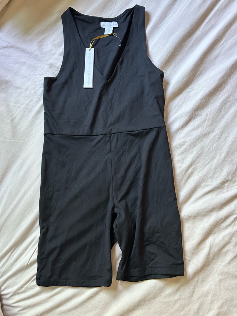 House of Harlow 1960 Black Sleeveless Romper